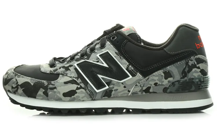New Balance NB 574 Vintage Low top Running Shoes Unisex Black Camouflage