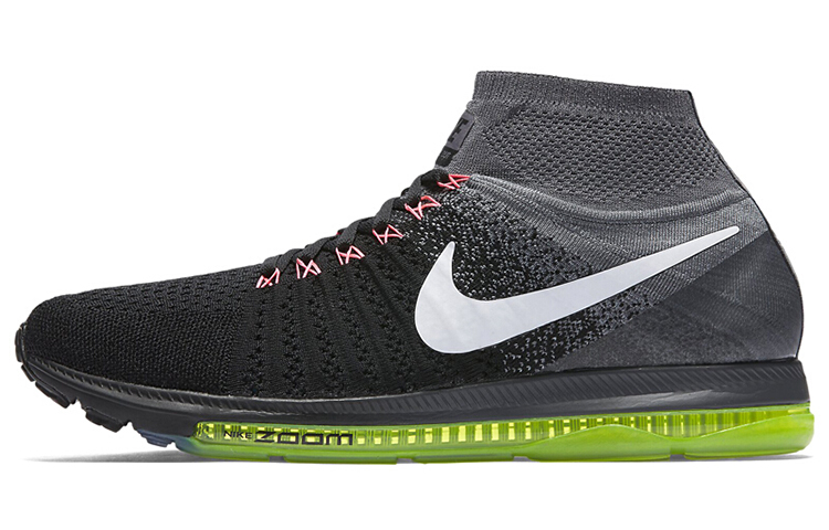 Мужские кроссовки Nike Nike All Out Flyknit (черно-зеленые)