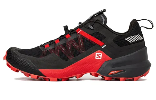 SALOMON Mesh Abrasion Resistant Coverage Impact Resistant Low top Running Shoes Unisex Black