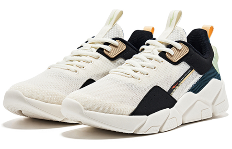 Erke Comfortable Abrasion Resistant Slip Resistant Low top Running Shoes Men’s White Green