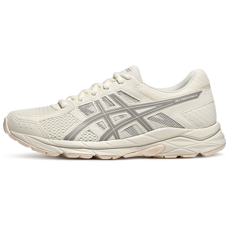 ASICS Gel Contend 4 Comfortable Abrasion Resistant Breathable Low top Running Shoes Women’s Ecru