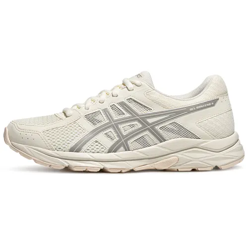 ASICS Gel Contend 4 Comfortable Abrasion Resistant Breathable Low top Running Shoes Women's Ecru