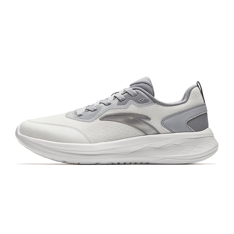 Anta Cushioning Slip Resistant Low top City Commuting Running Shoes Men’s White Gray