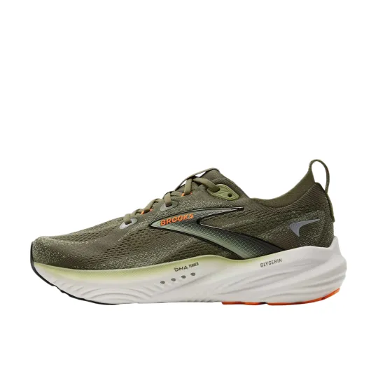 Brooks Glycerin 22 Solid Color Cushioning, Wear Resistant Training Racing Running Shoes Men's