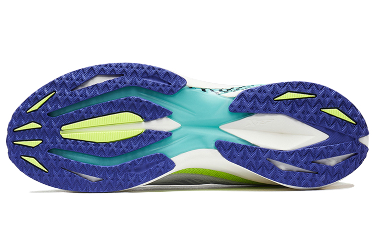 XTEP 1.0 Speed Fashion Fabric Cushioning Slip Resistant Low top Running Shoes Men’s White Green