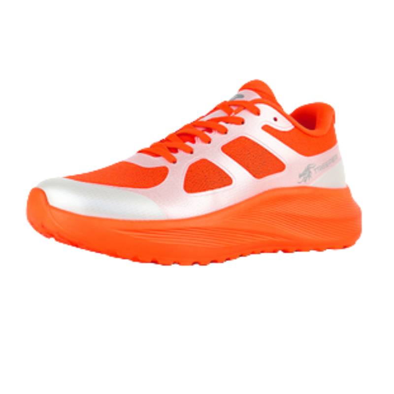 TREEPERI Running Shoes Unisex Low Top Orange, Ecru