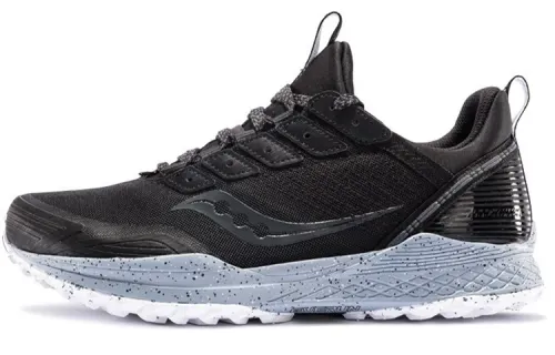Saucony Mad River TR Rapid Current Cushioning Abrasion Resistant Lightweight Low top Running Shoes Men's Black