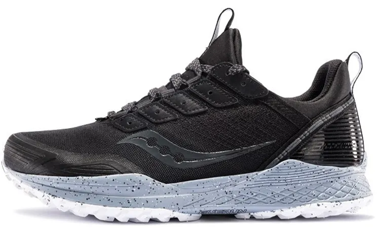 Saucony Mad River TR Rapid Current Cushioning Abrasion Resistant Lightweight Low top Running Shoes Men's Black