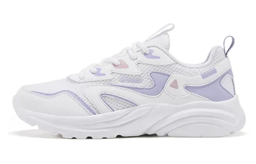 Xtep Sports Comfortable Mesh Youth Campus Students Soft Bottom Shock Absorbing Anti-Slip Wear-Resistant Breathable Lightweight Low-top Running Shoes Women's White Green Pink
