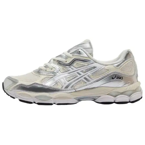ASICS GEL NYC Abrasion Resistant Low top Running Shoes Men's Silver Yellow