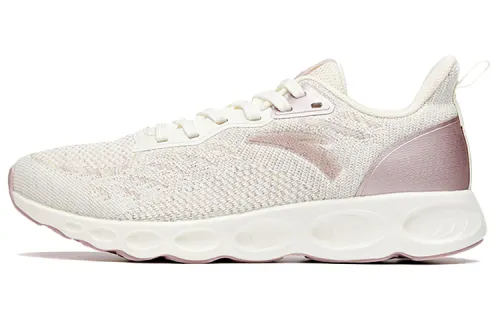 Anta Synthetic Leather, Textile Abrasion Resistant Slip Resistant Low top Running Shoes Women's