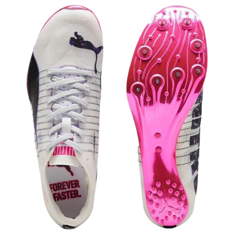 PUMA Nitro 100 2 Abrasion Resistant Low top Running Shoes Unisex White Purple