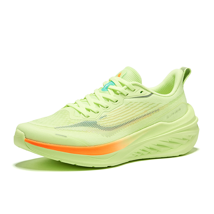 Erke Cushioning Rebound Low top Casual Running Shoes Men’s Fluorescent Sprout Green Starry Blue
