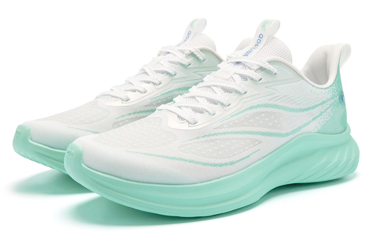 QIAODAN Light Speed 5.0LITE Low top Casual Training Running Shoes Men’s White Green
