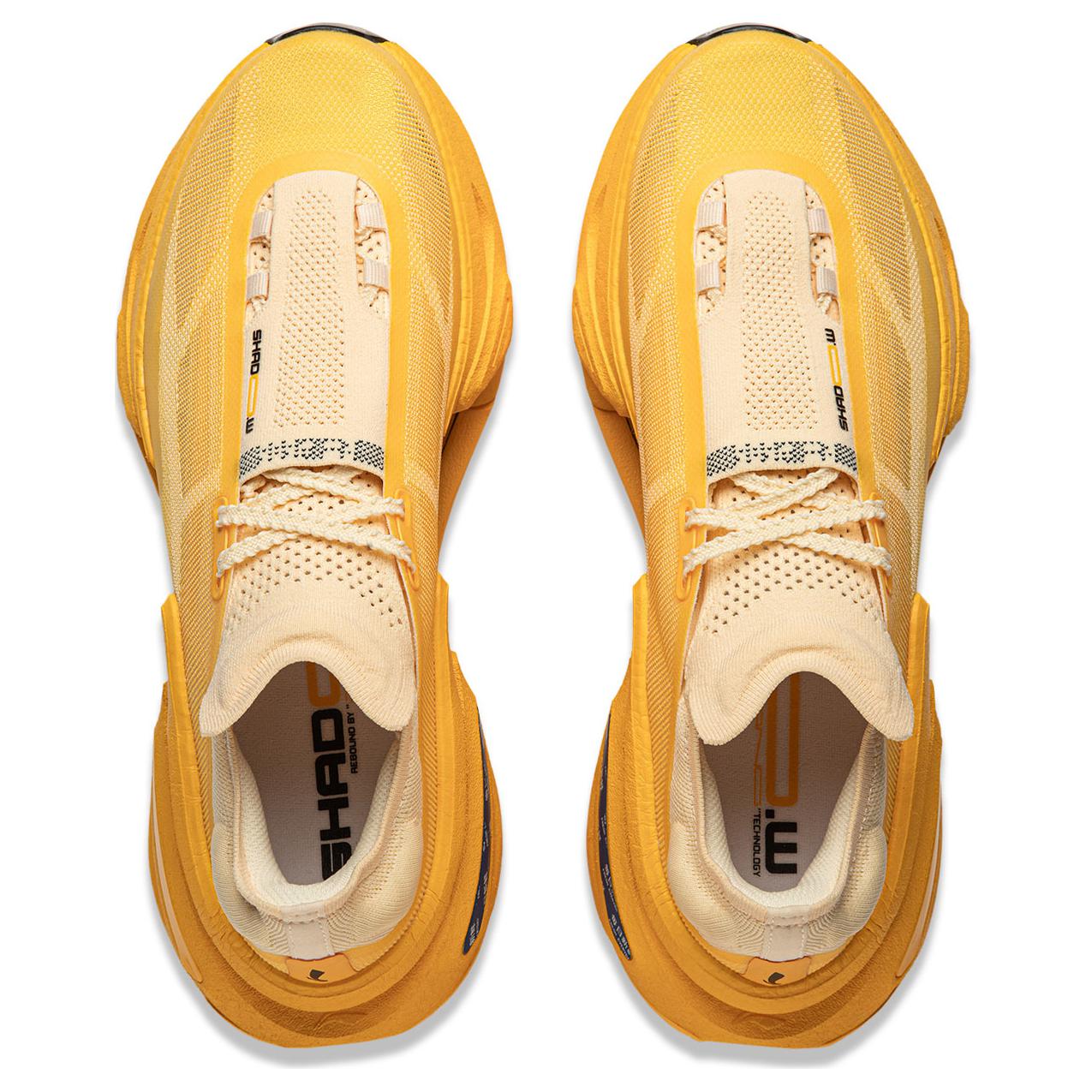 Li Ning Shadow 3.0 Fabric Low top BOOM Technology Marathon Long Distance Running Sprint Running Shoes Unisex Yellow