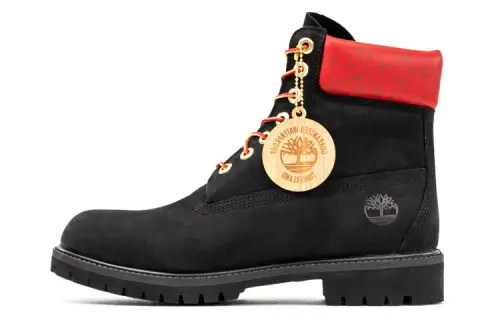 Timberland PREMIUM Cow Split Leather Thermal Waterproof Abrasion Resistant Knee High Outdoor Boots Men's Black