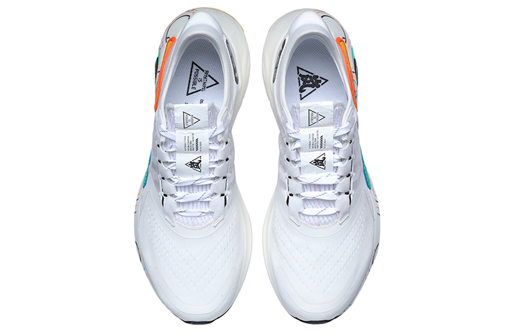 Li Ning Arashi Plus Cushioning Slip Resistant Abrasion Resistant Low top Running Shoes Unisex White Red Green