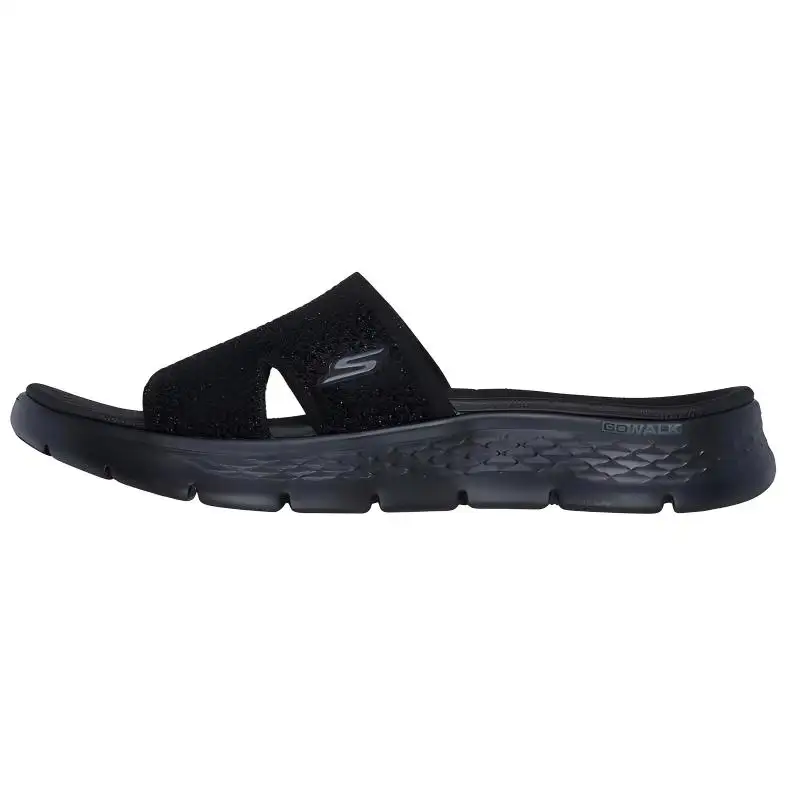 Skechers Go Walk Fle Slide Slippers Women's Black