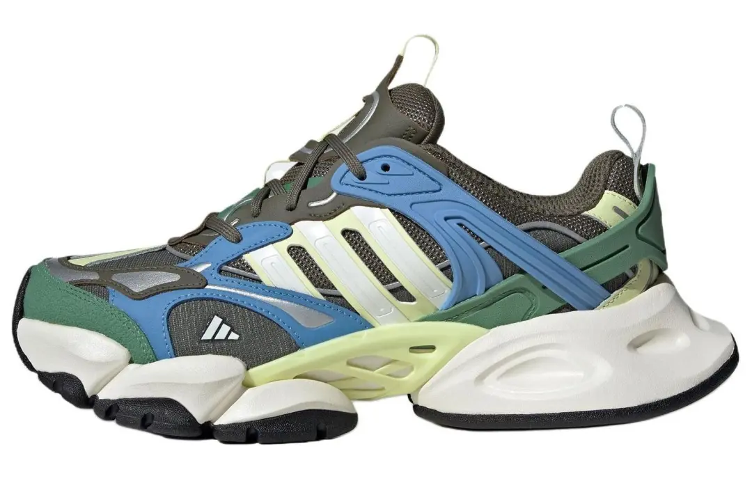 Adidas XLG RUNNER DELUXE Leather Low top Chunky Sneakers Unisex Brown Green