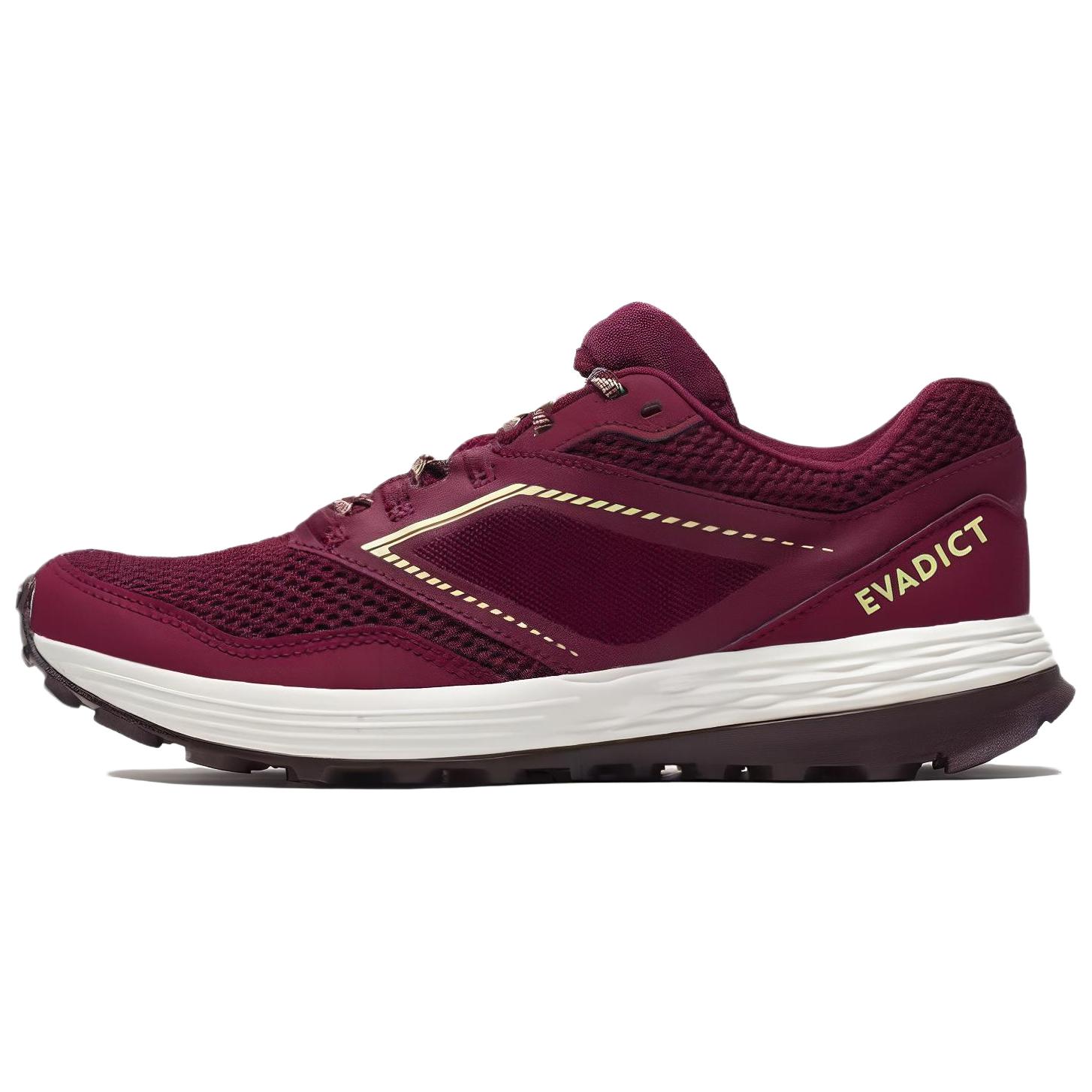 DECATHLON Abrasion Resistant Breathable Low top Trail Running Shoes Women's Red Purple