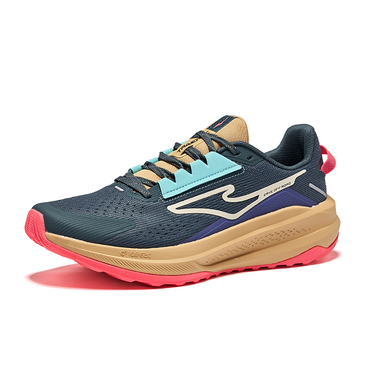 Erke Wild 2.0 Low top Jiang Rebound Technology Casual Running Shoes Men’s Copper Cyan Twilight Purple