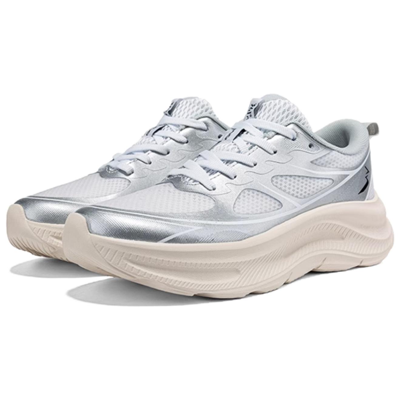 361° Slip Resistant Abrasion Resistant Low top Casual Sprint Running Shoes Women’s Silver