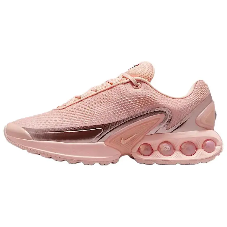 Nike Air Max Dn Soft And Comfortable Fabric Support Rebound Low top Running Shoes Women's Light Red