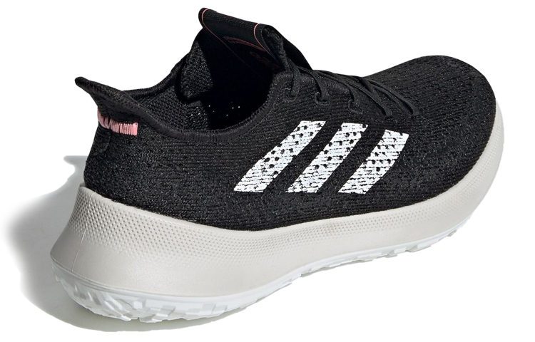 Женские кроссовки adidas SenseBounce+ Summer.Rdy (черно-бело-розовые) — Чёрный / белый / розовый — фото 5