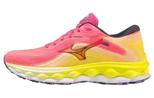 Mizuno Women's Wave Sky 7 'High Vis Pink'