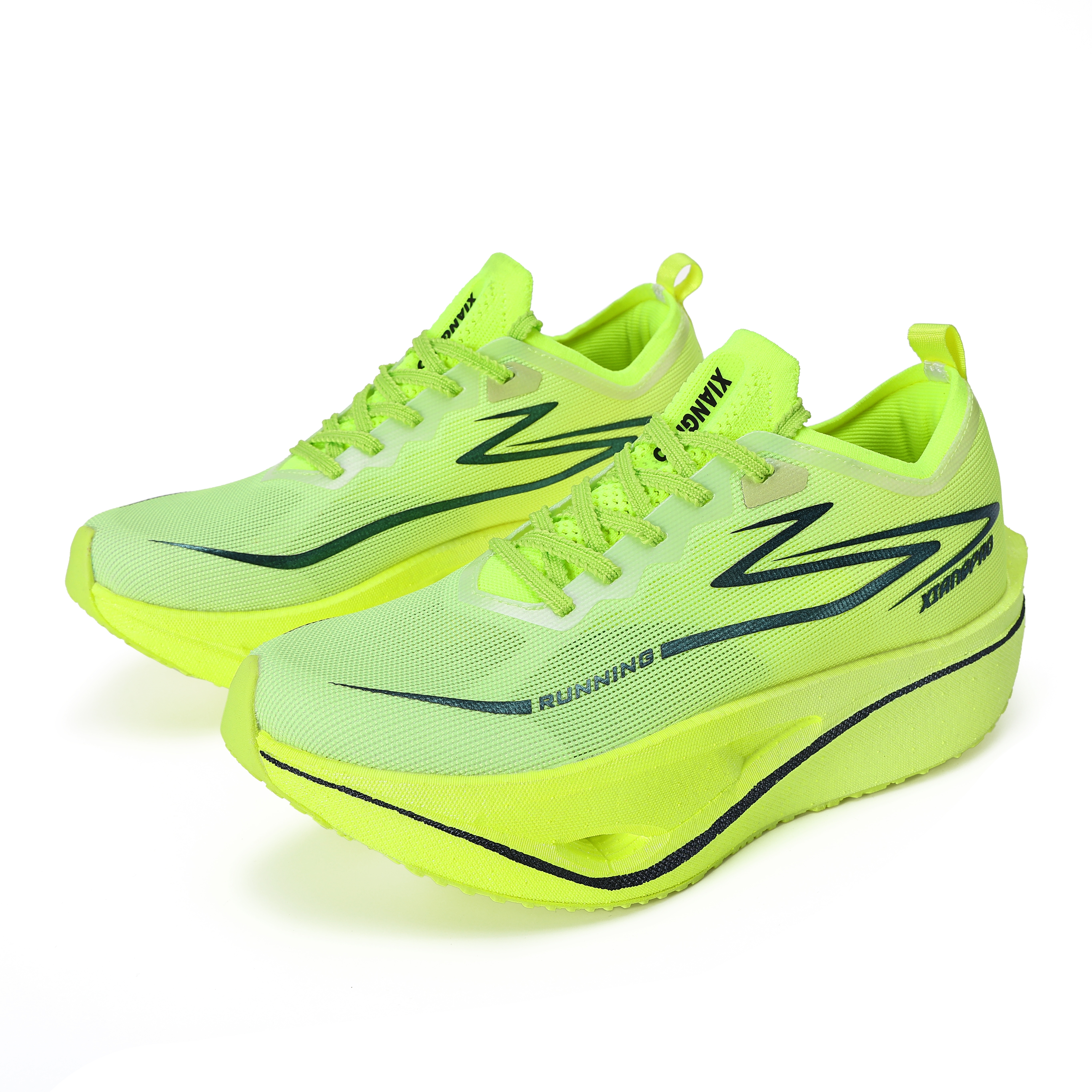 XIANGPAO Low top Genuine Carbon Plate Running Shoes Unisex Court Grass Green