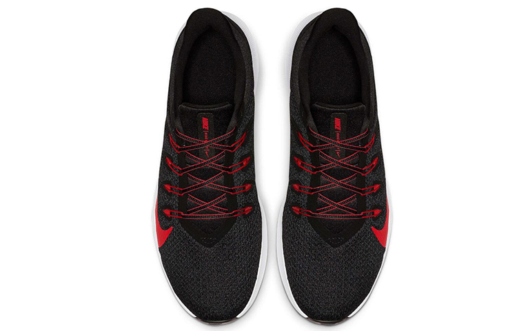 Мужские кроссовки Nike Quest 2 (черно-красный) — 黑/白色/大学红 — фото 3