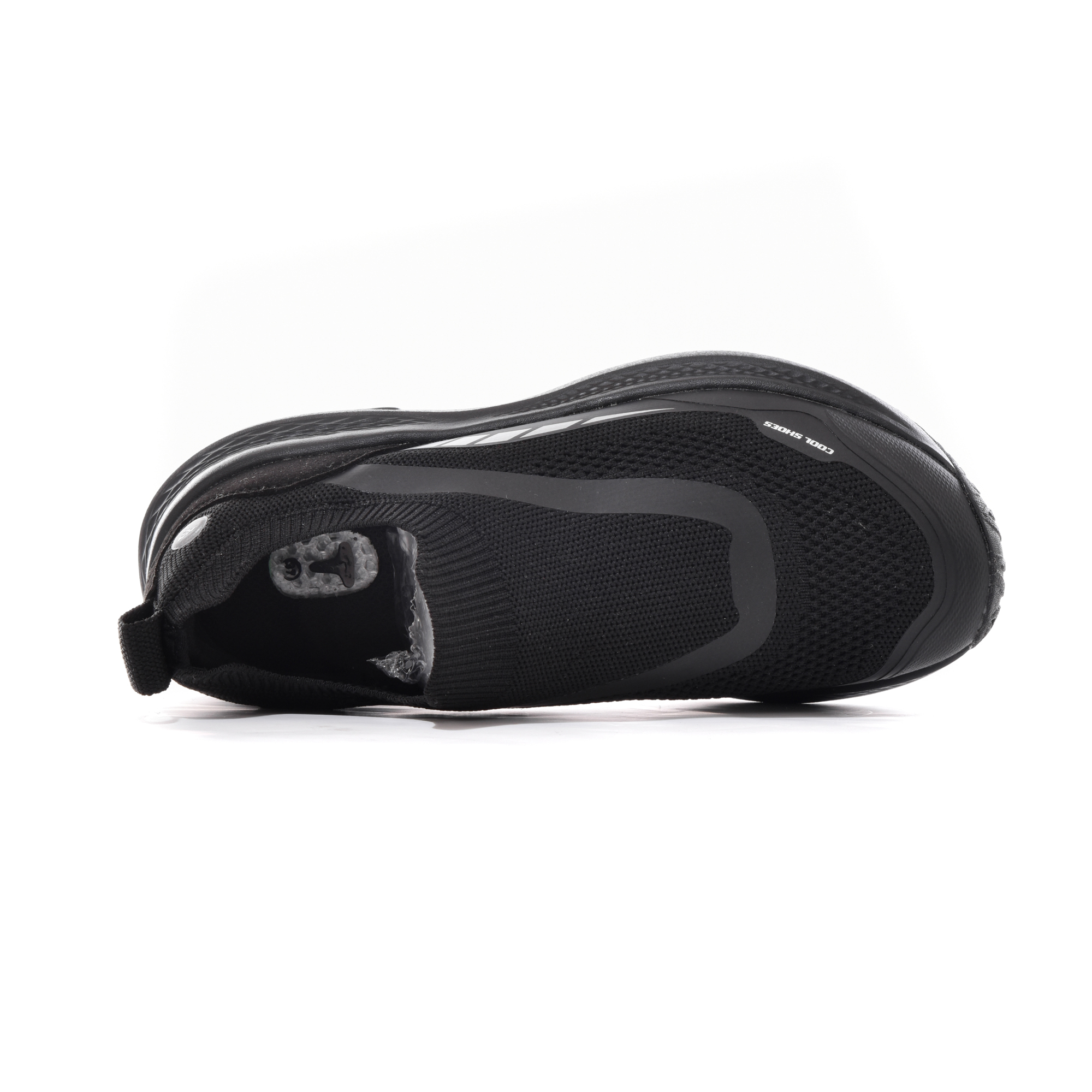 TREEPERI Cushioning Slip Resistant Breathable Lightweight Height Increasing Low top Running Shoes Unisex Black