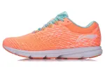 Li Ning Red Hare Lightweight Abrasion Resistant Slip Resistant Low top Running Shoes Women's Orange Blue