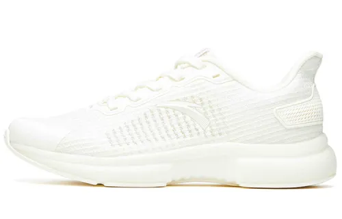 Anta Cushioning Anti-Slip And Wear-Resistant Lightweight Rebound Low-Top Running Shoes Men's Pure White