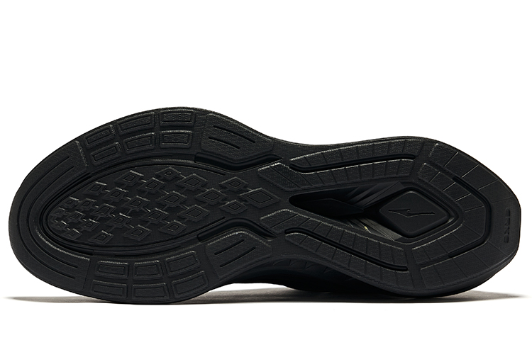 Erke Cushioning Abrasion Resistant Breathable Low top Running Shoes Men’s Jet Black Carbon Gray