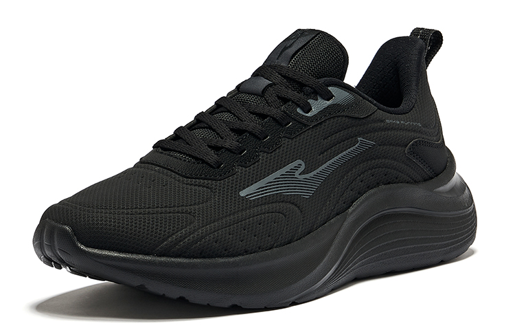 Erke Mountain Eagle Cushioning Breathable Low top Running Shoes Men’s Jet Black