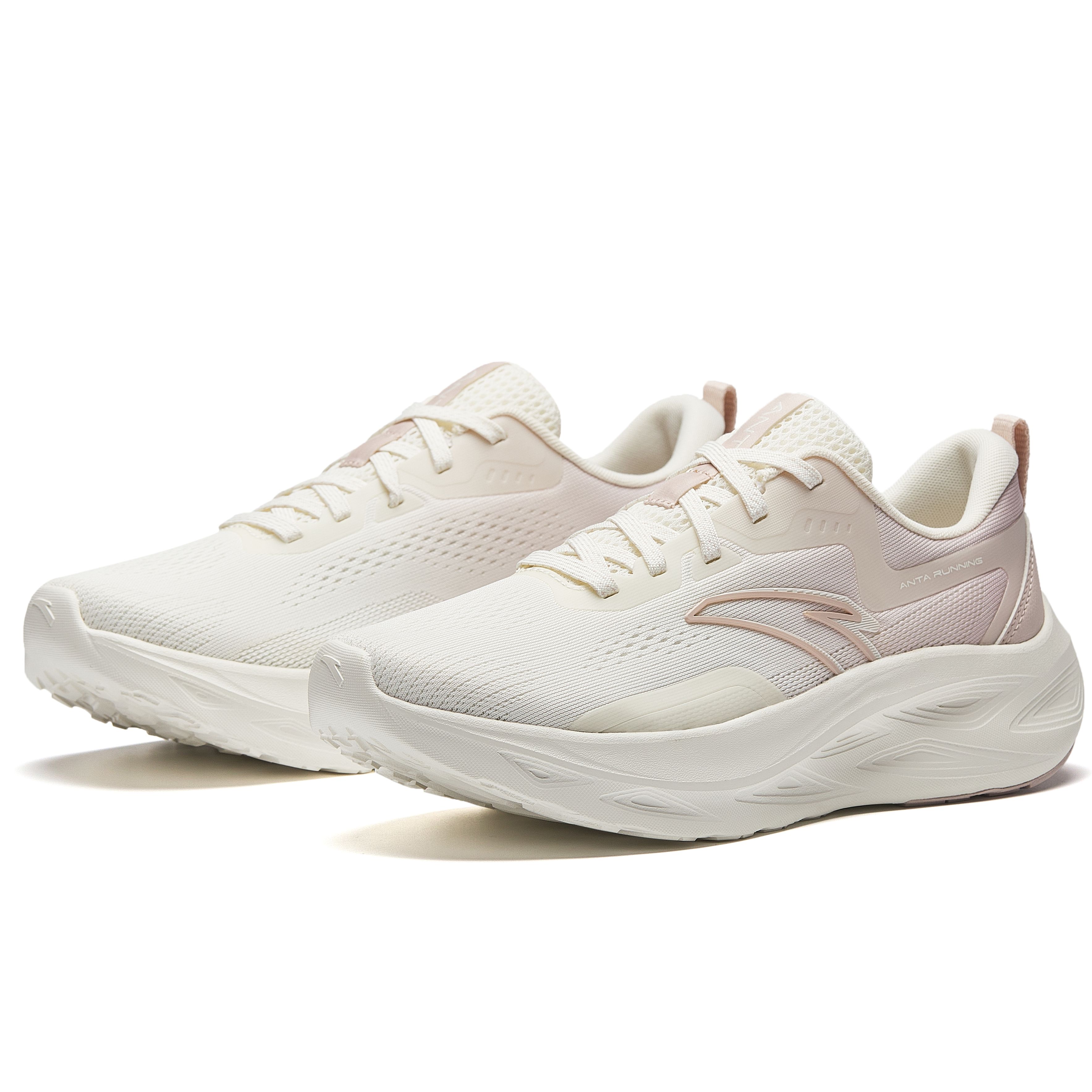 ANTA Yi Chen Running Shoes Women’s Low Top Pink White