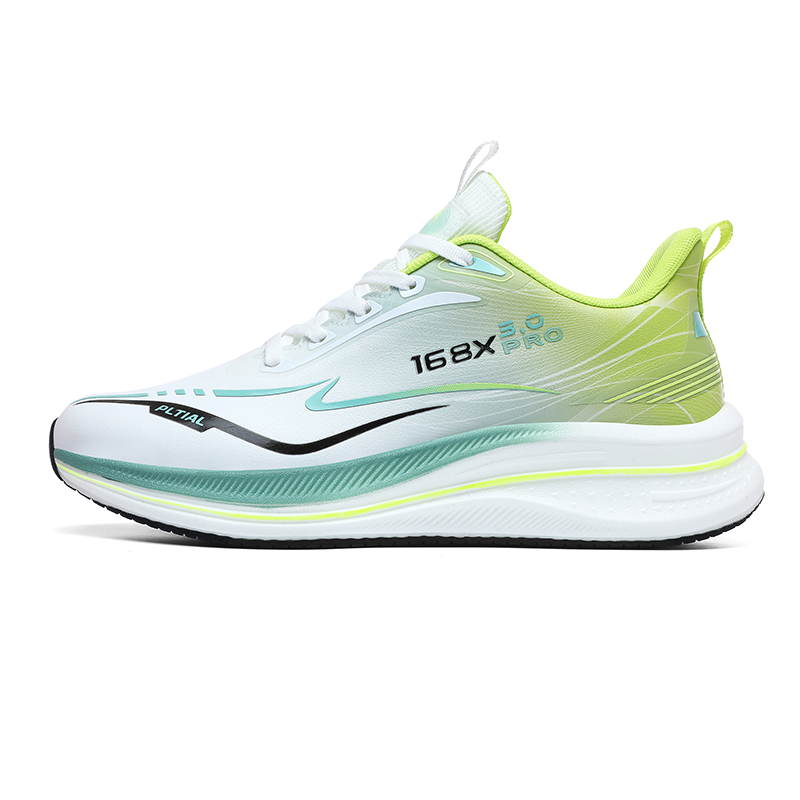PALATIAL Light Breeze Running Shoes Unisex Low Top Orange/Neon Green