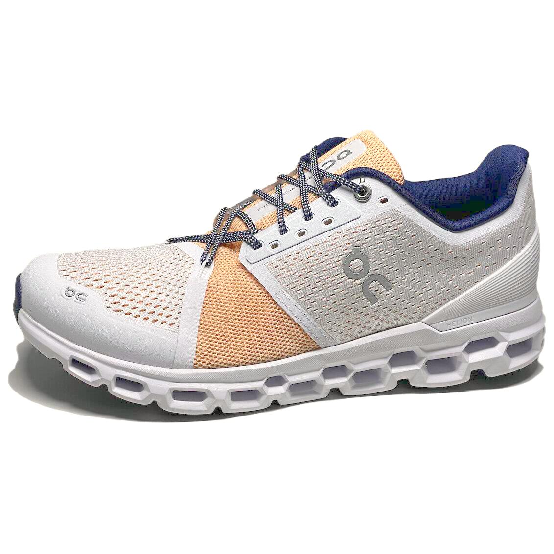 On Cloudstratus Cushioning Slip Resistant Low top Running Shoes Women’s White Yellow