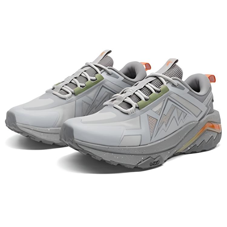QIAODAN Abrasion Resistant Breathable Low top Casual Running Shoes Men’s Gray