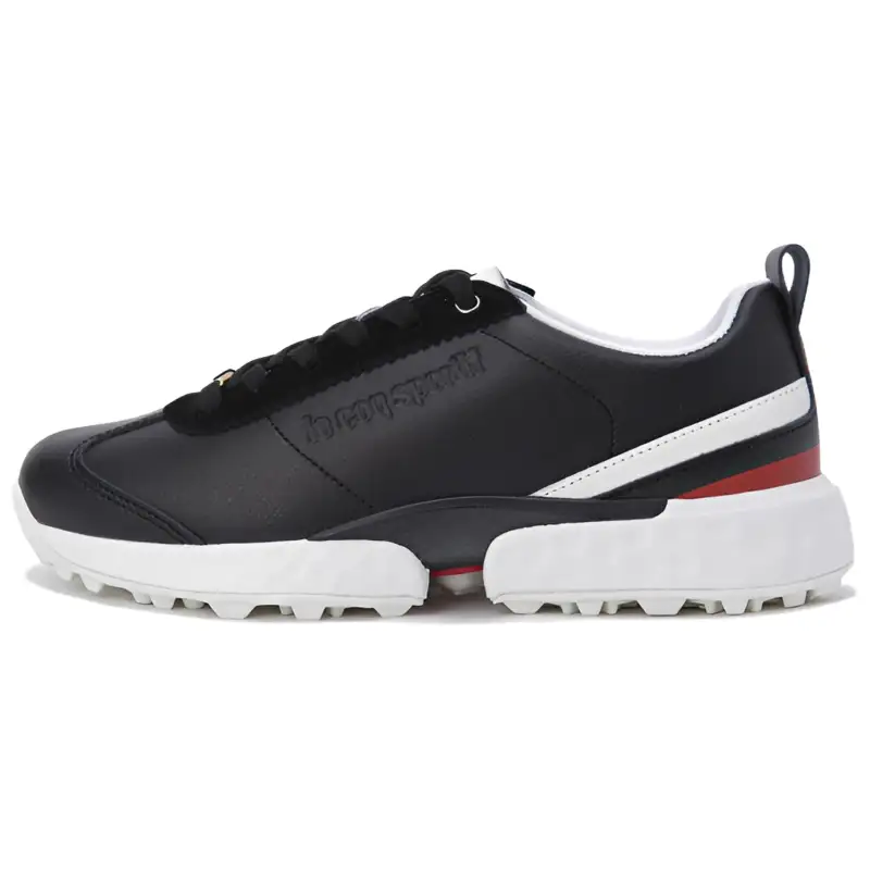 Le Coq Sportif Slip Resistant Low top Golf Shoes Unisex Black