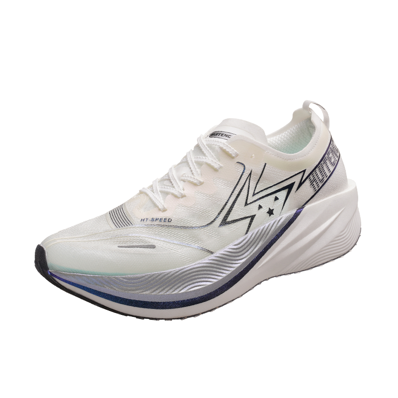 HUITENG Running Shoes Unisex White Feather In The Wind
