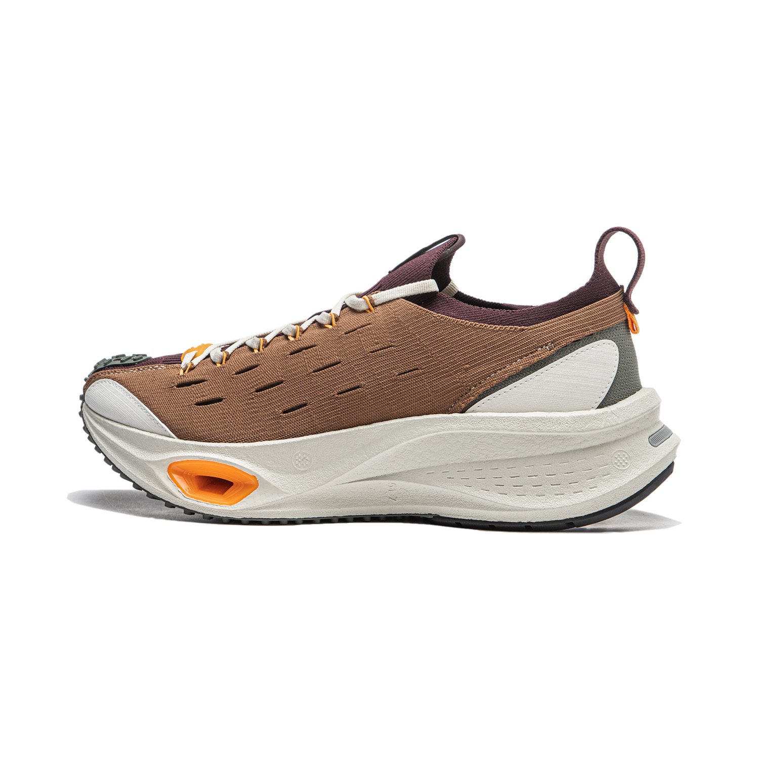 Li Ning Cushioning, Wear Resistant Low top Running Shoes Unisex Tan