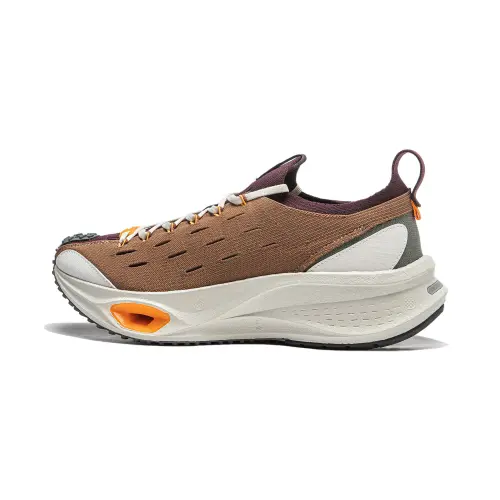 Li Ning Cushioning, Wear Resistant Low top Running Shoes Unisex Tan