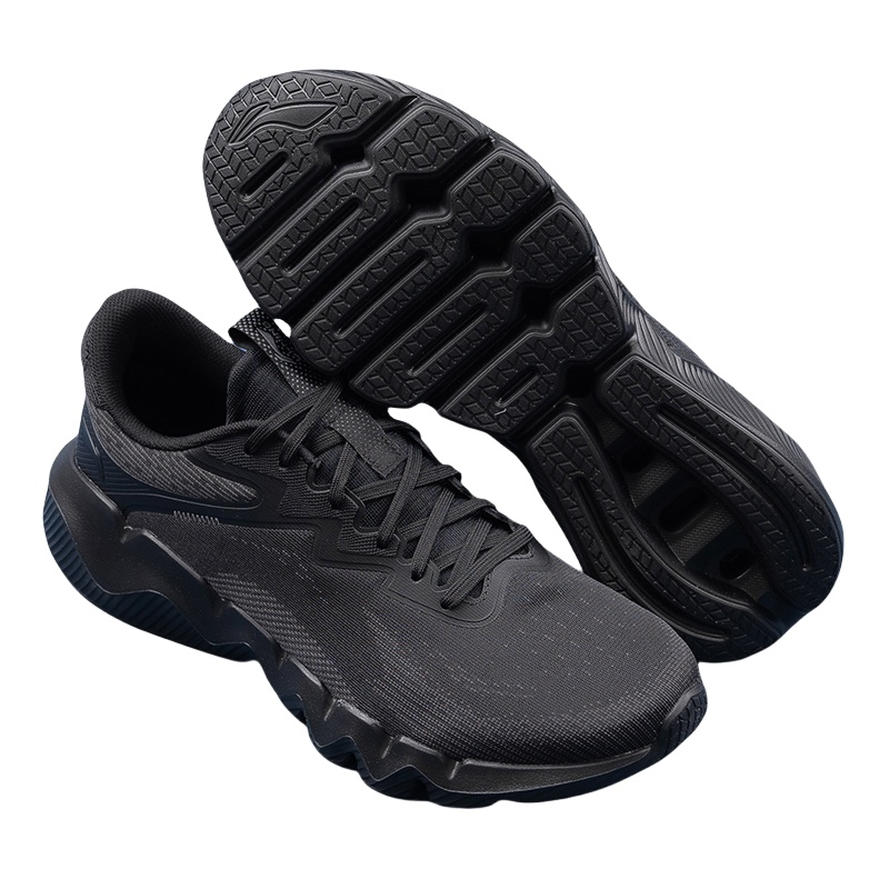 Li Ning Abrasion Resistant Breathable Abrasion Resistant Breathable Low top Casual Running Shoes Men's