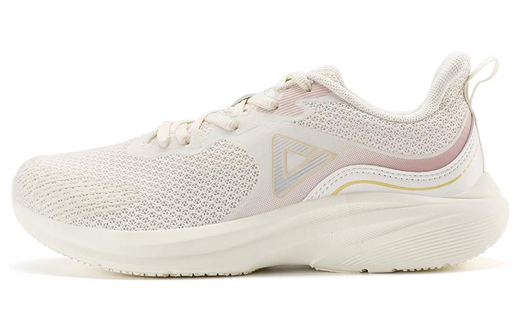 PEAK Qingyi Textile, Synthetic Leather Slip Resistant Abrasion Resistant Low top Running Shoes Women’s Canvas White