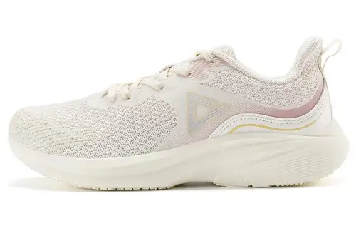 PEAK Qingyi Textile, Synthetic Leather Slip Resistant Abrasion Resistant Low top Running Shoes Women's Canvas White