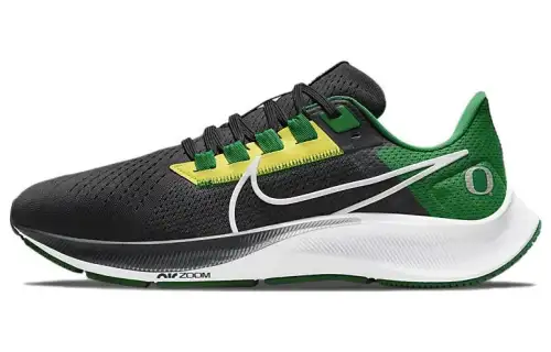 Nike Pegasus 38 comfortable leisure sports mesh shock-absorbing anti-slip wear-resistant breathable lightweight rebound low-top marathon running shoes men's black green