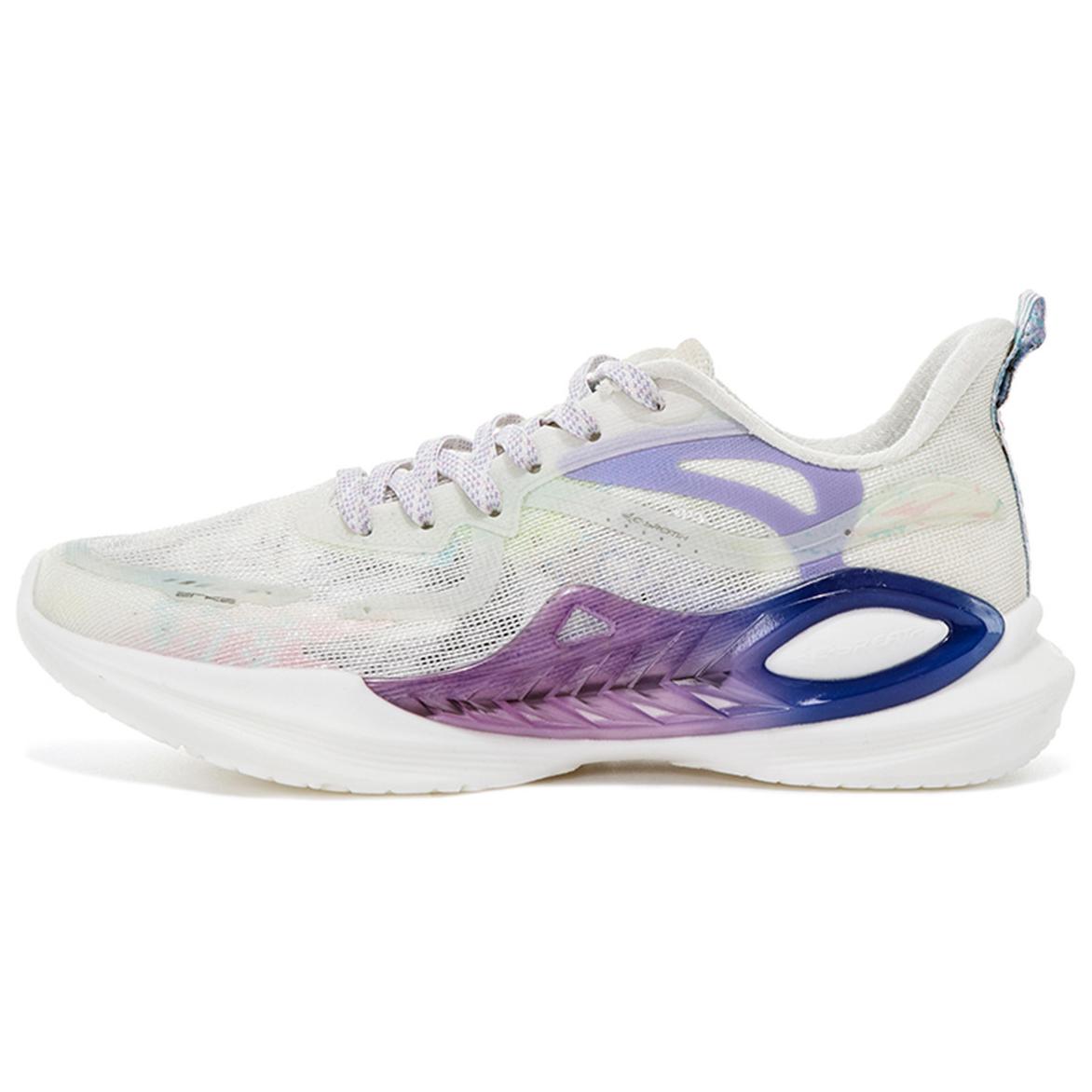 Erke Cushioning, Wear Resistant Low top Casual Running Shoes Women’s White Purple