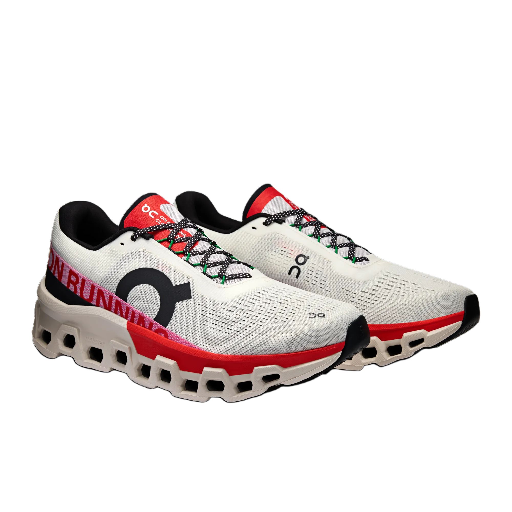 Cloudmonster 2 On ‘Ivory Silver Red’